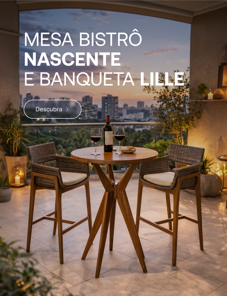 Mesa Bistrô Nascente e Banqueta Lille