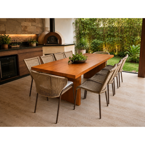 Conjunto em Madeira Cumaru Cordoba