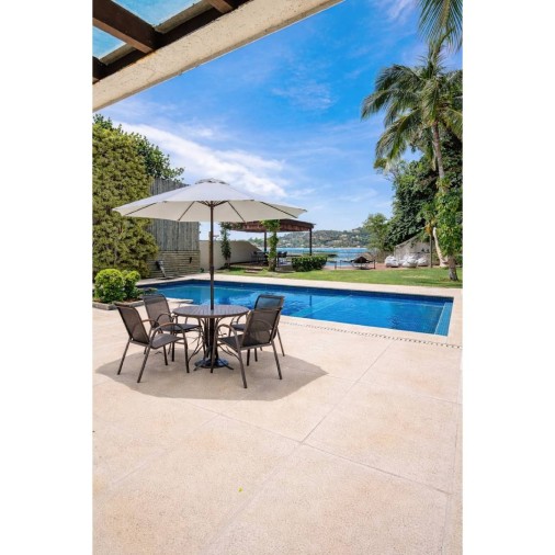 Conjunto Para Piscina Em Alumínio Gran Premium Marrom