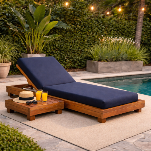 Espreguiçadeira Em Madeira Cumarú Istambul