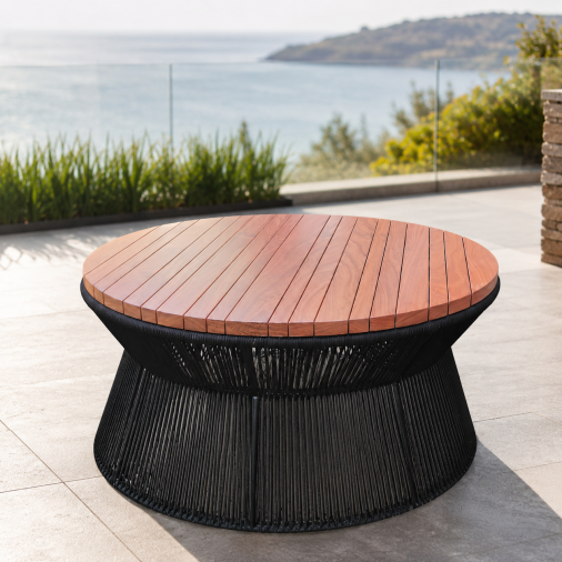 Mesa De Centro Em Corda Náutica Luxor