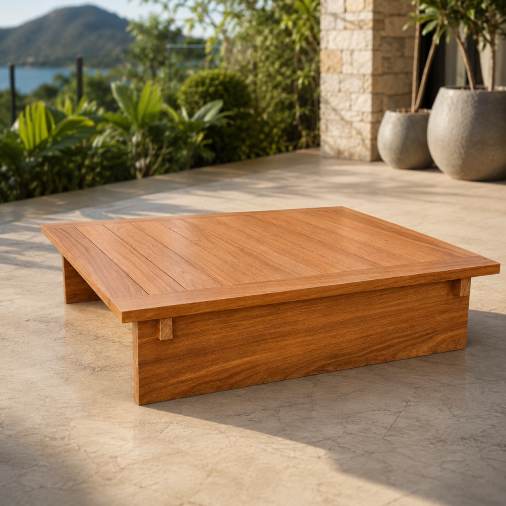 Mesa De Centro Em Madeira Cumarú Navagio Design