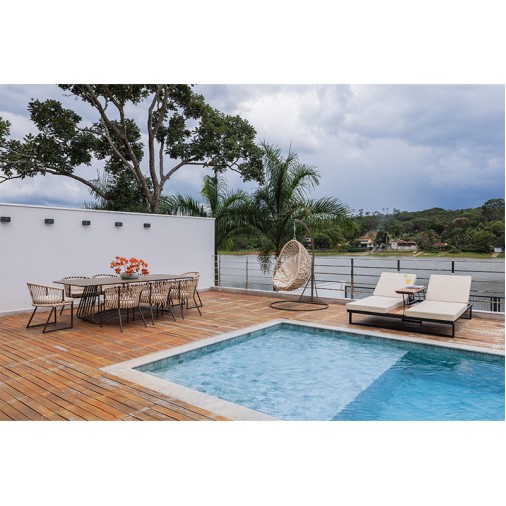 Mesa De Jantar Em Alumínio Tropical (04)