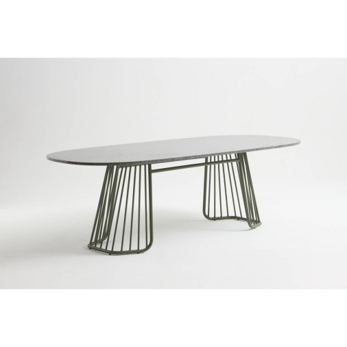 Mesa De Jantar Em Alumínio Manati Tampo De Granito (03)