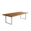 Mesa Em Alumínio E Madeira Varsovia