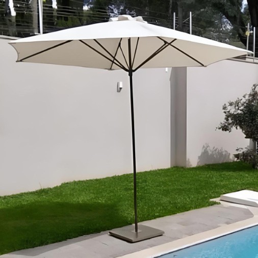 Ombrelone Redondo Em Alumínio Belga