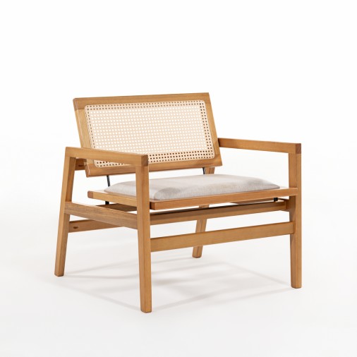 Poltrona Em Madeira Eucalipto Alba