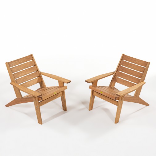 Poltrona Em Madeira Eucalipto E Delta