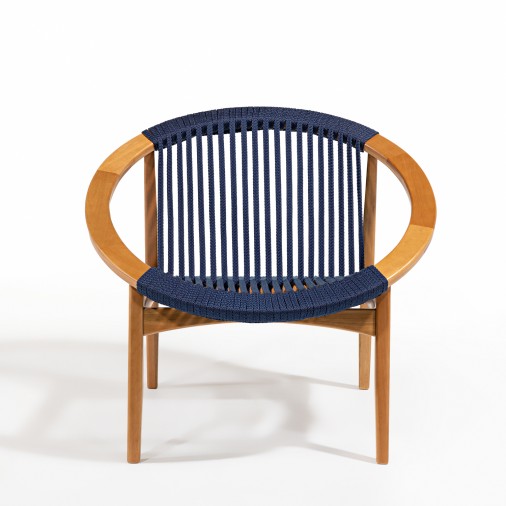 Poltrona Em Madeira Eucalipto E Corda Náutica Luxor