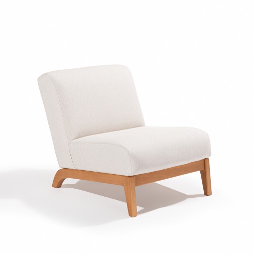 Poltrona em Madeira Eucalipto Noa Sem Braço