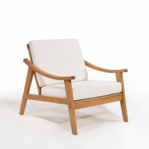 Poltrona Em Madeira Eucalipto E Corda Náutica Scarlet