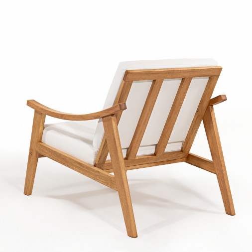 Poltrona Em Madeira Eucalipto E Corda Náutica Scarlet