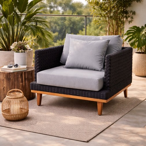 Poltrona Em Corda Náutica Ibi