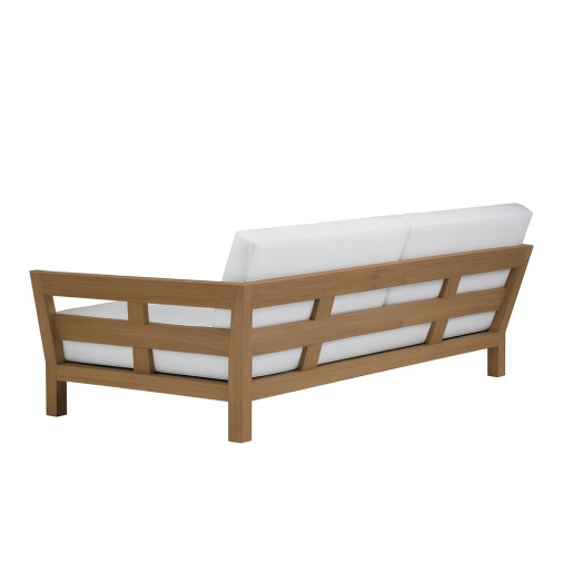 Sofá Em Madeira Cumarú Aspen 3 Lugares