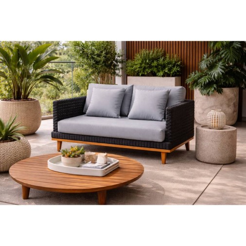 Sofá Em Corda Náutica Ibi 2 Lugares