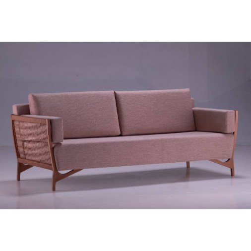 Sofá Em Madeira Jequitibá E Corda Náutica Cutiê 2 Lugares (IV)