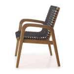 Cadeira Em Madeira Eucalipto Traço Com Braço